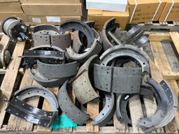 Skid Of Lined Brake Shoes