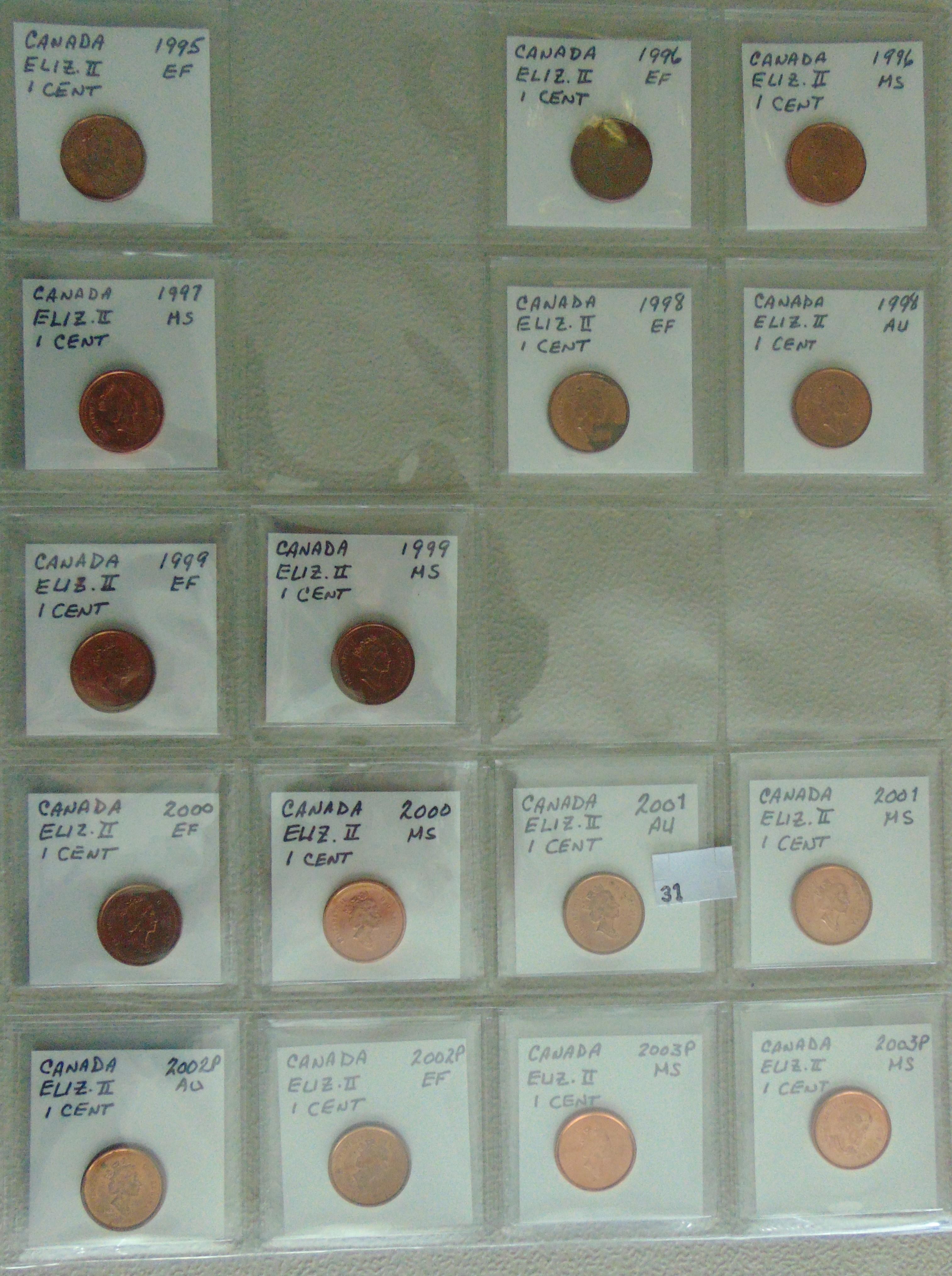 111pc. Canada Cent Set 1960-2009.