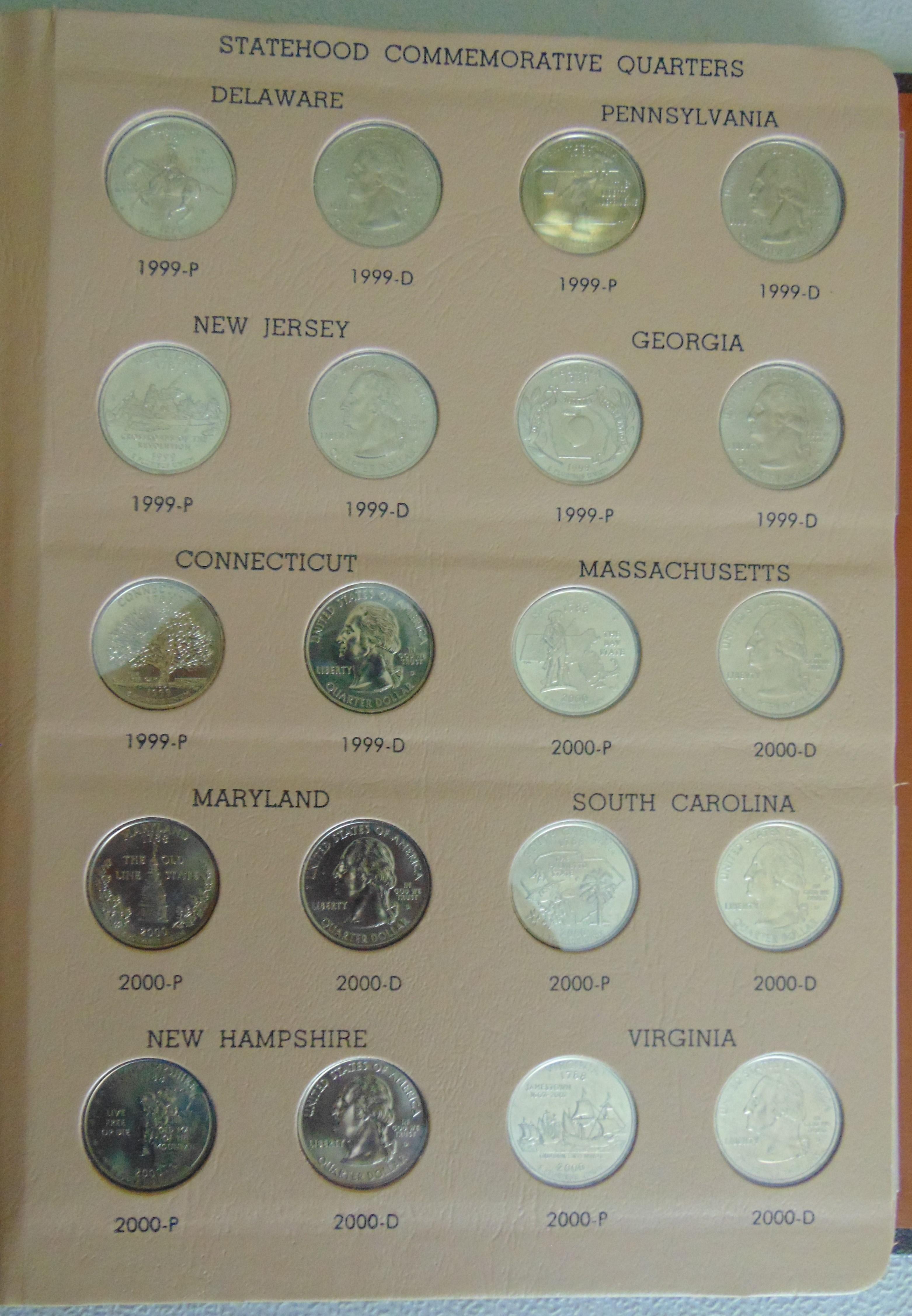 $17.50 face value Statehood Quarters 1999-2005