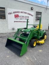 John Deere X585 4x4 HST Tractor w/ Loader & Mower