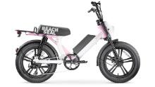 New Xprit BeachSeal Fat Tire 48V E-Bike Pink/White