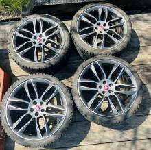 (4) Nokian 255/35R20 97R XL Tires On Jaguar Rims