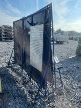 (2) Used Portable Welding Screens