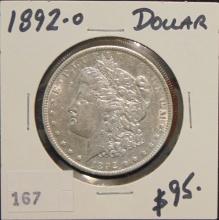 1892-O Morgan Dollar (better date).