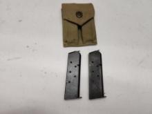 (3Pcs.) 7RD .45 ACP 1911 MAGS AND POUCH