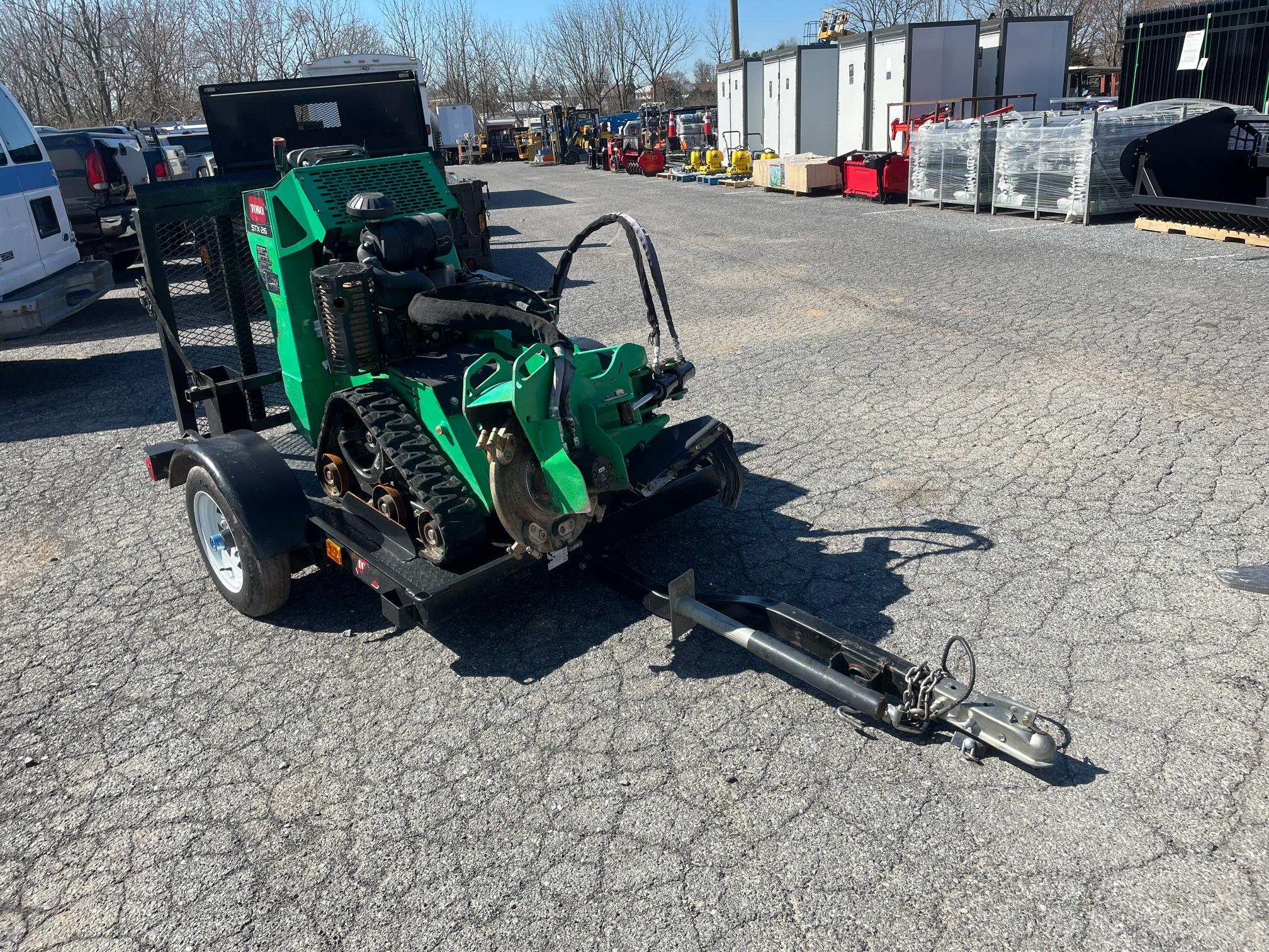 Toro STX26 Walk Behind Stump Grinder W/ Trailer