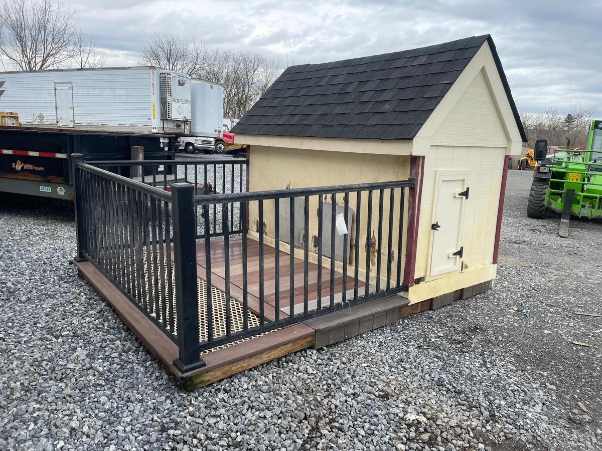 Used 8X10' Dog Shelter W/ Outdoor Area