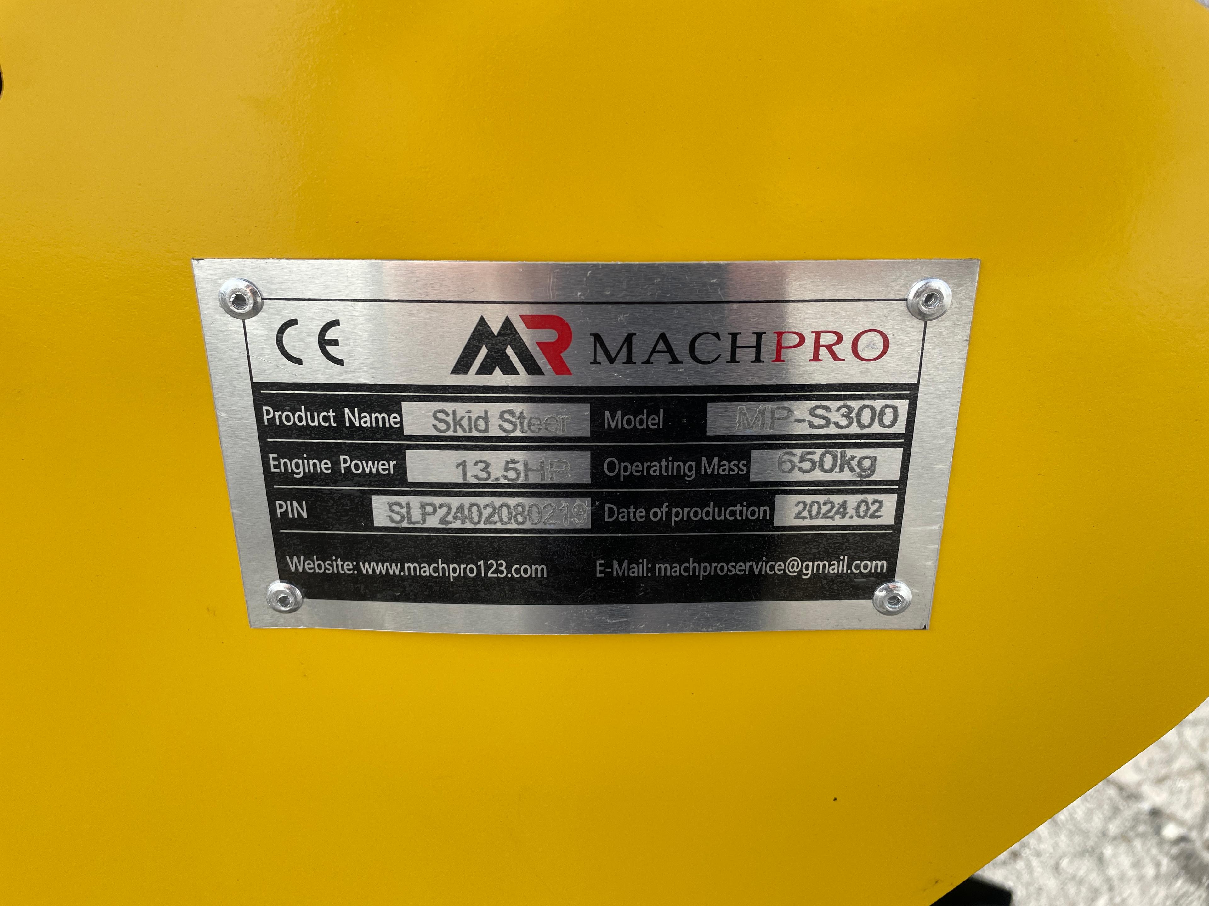 New MachPro MP-S300 Mini Stand On Skid Loader