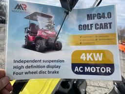 2024 MachPro MPG4.0 Electric Golf Cart