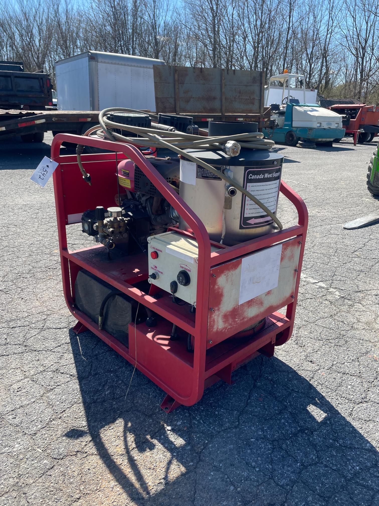 Used Stationary Hot Water Pressure Washer