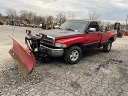 1997 Dodge Ram 1500 4X4 Pickup With Plow