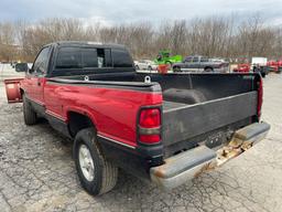 1997 Dodge Ram 1500 4X4 Pickup With Plow