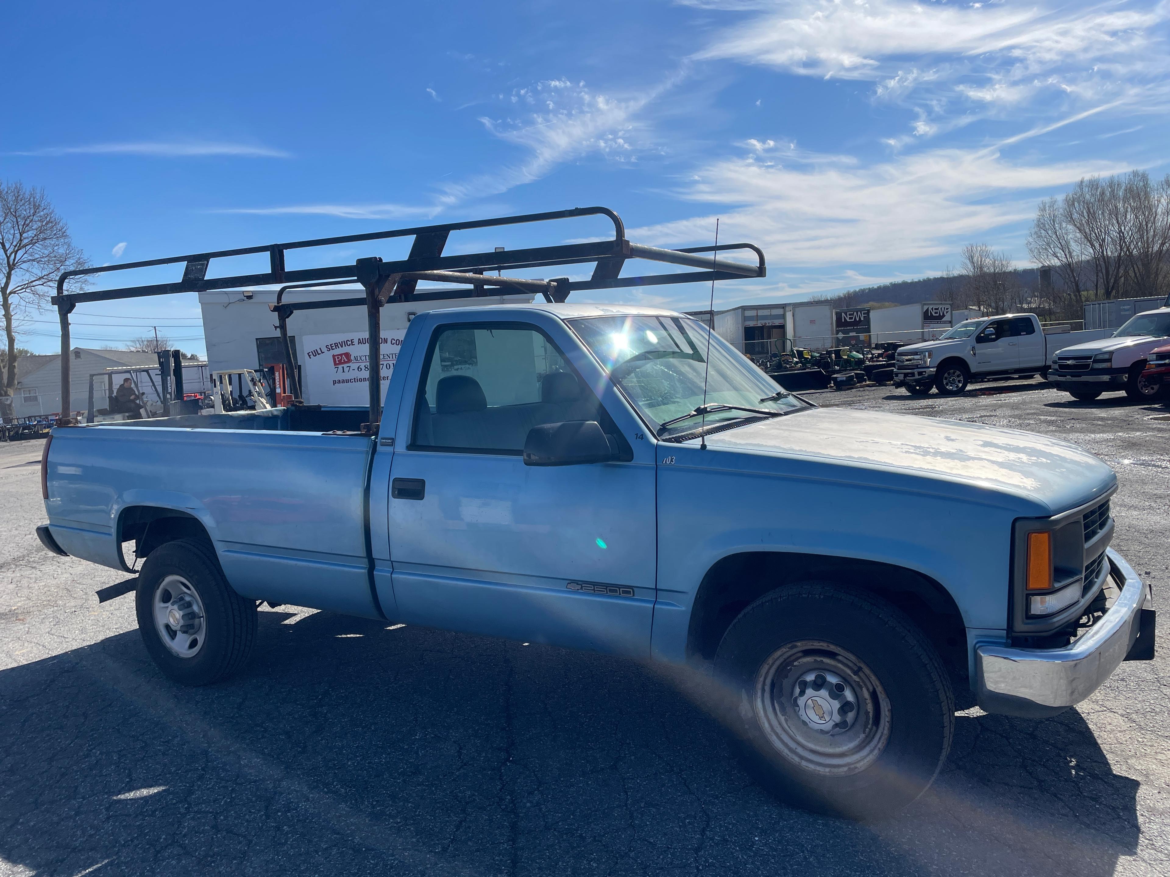 1997 Chevy 2500 Pick Up Truck W Ladder Rack