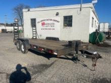 2007 Quality 82"X18' Equipment Trailer W/ Ramps