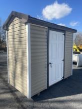 New 4X8' Vinyl Shed Light Brown