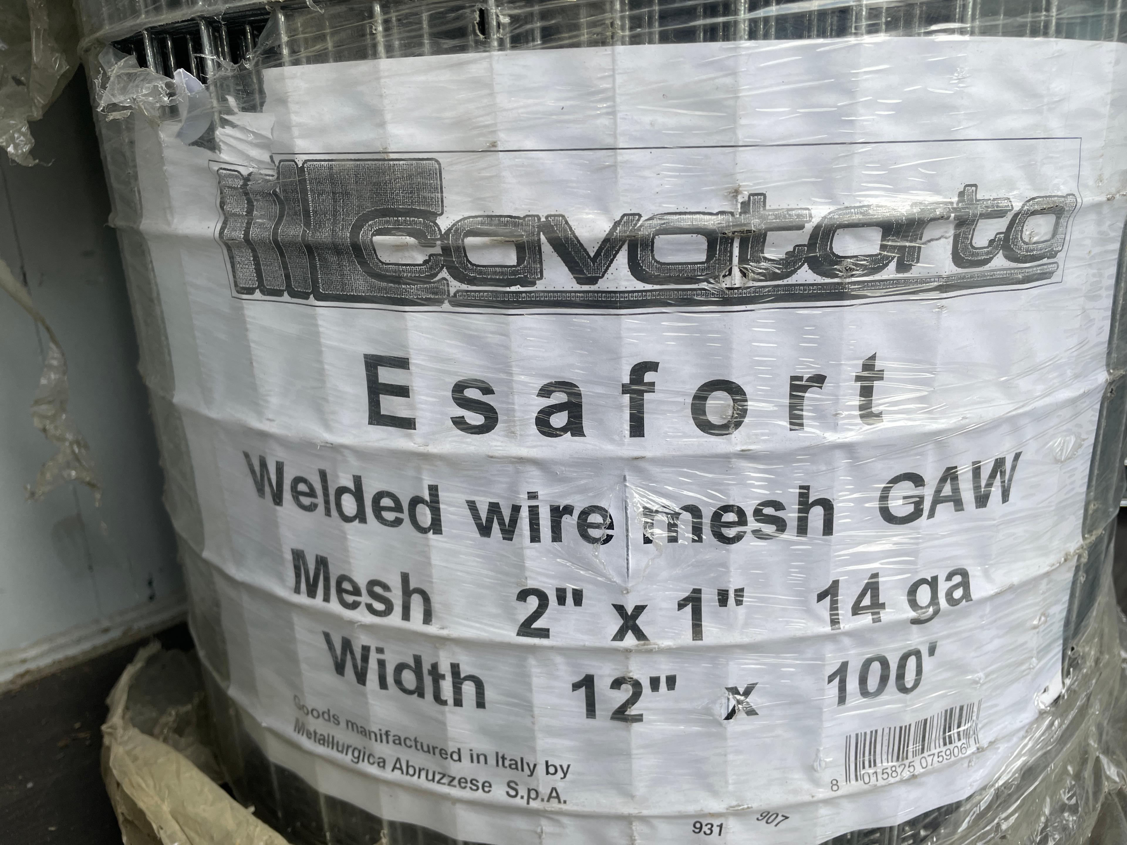 (2X) New Cavatorta 12"X100' Wire Mesh