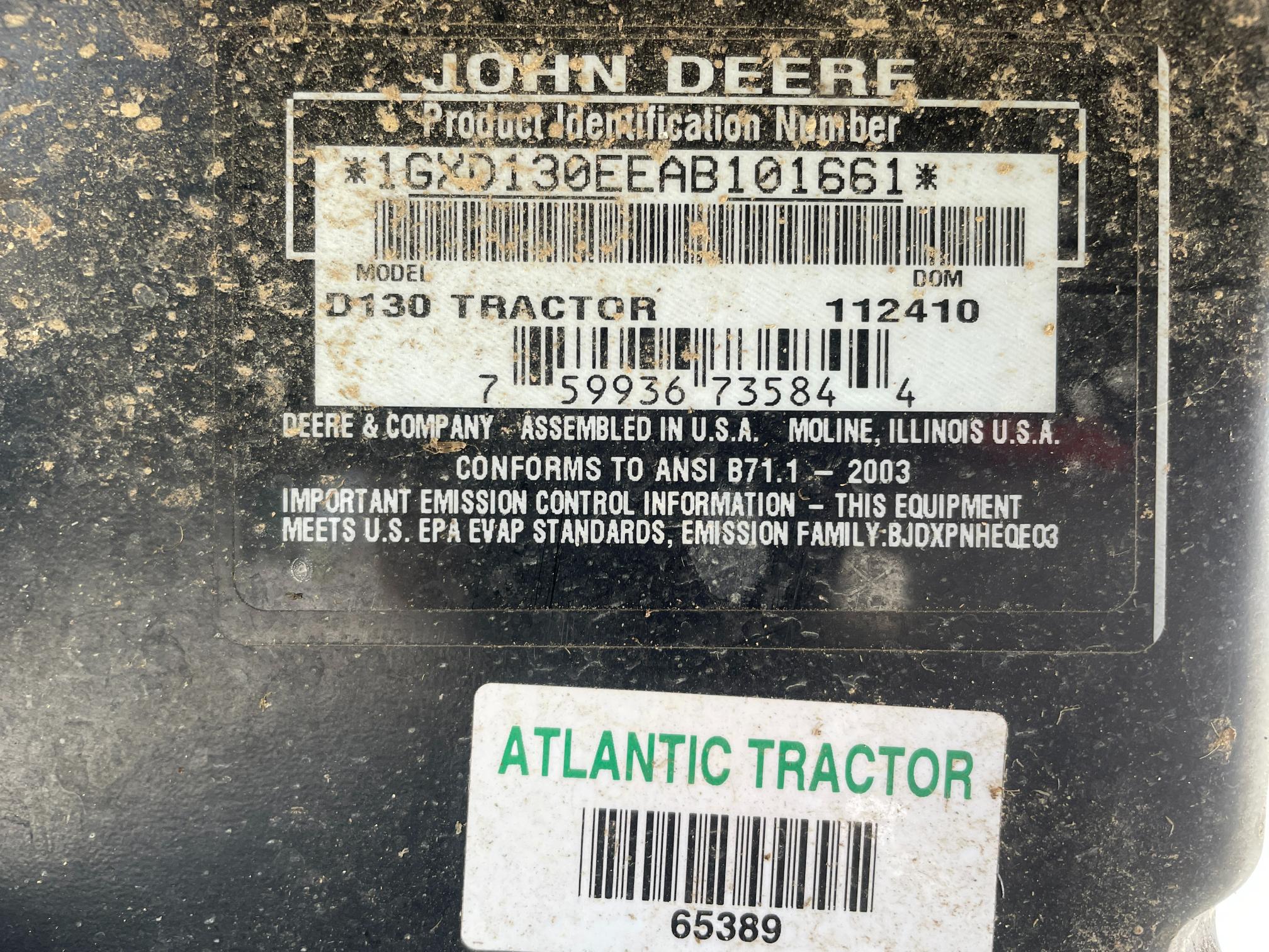 John Deere D130 42" Hydrostatic Riding Mower