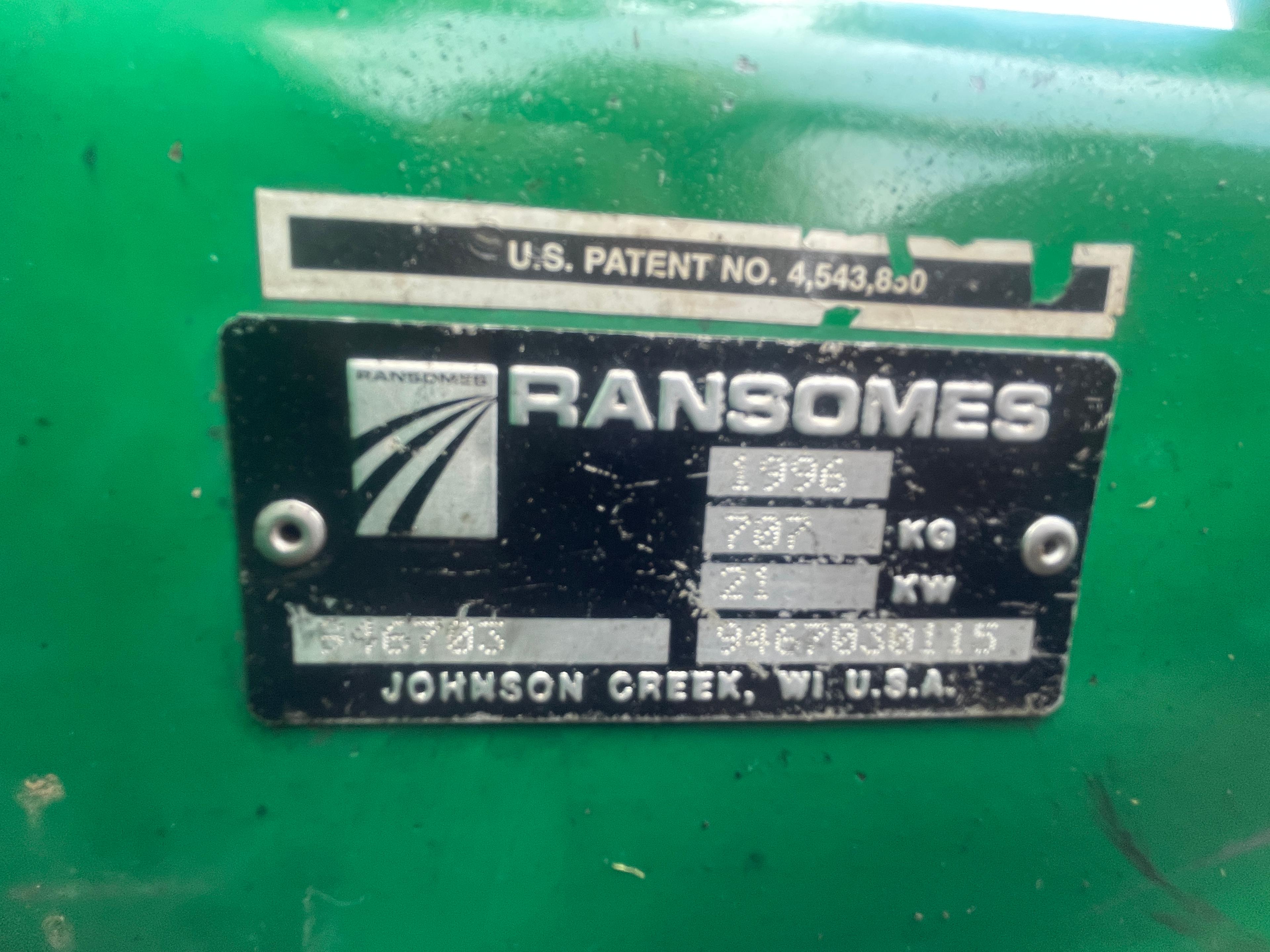 Ransomes 728D 4X4 72" Hydrostatic Riding Mower