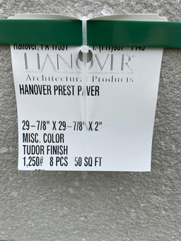 (1) New Skid Of Hanover Pavers Gray