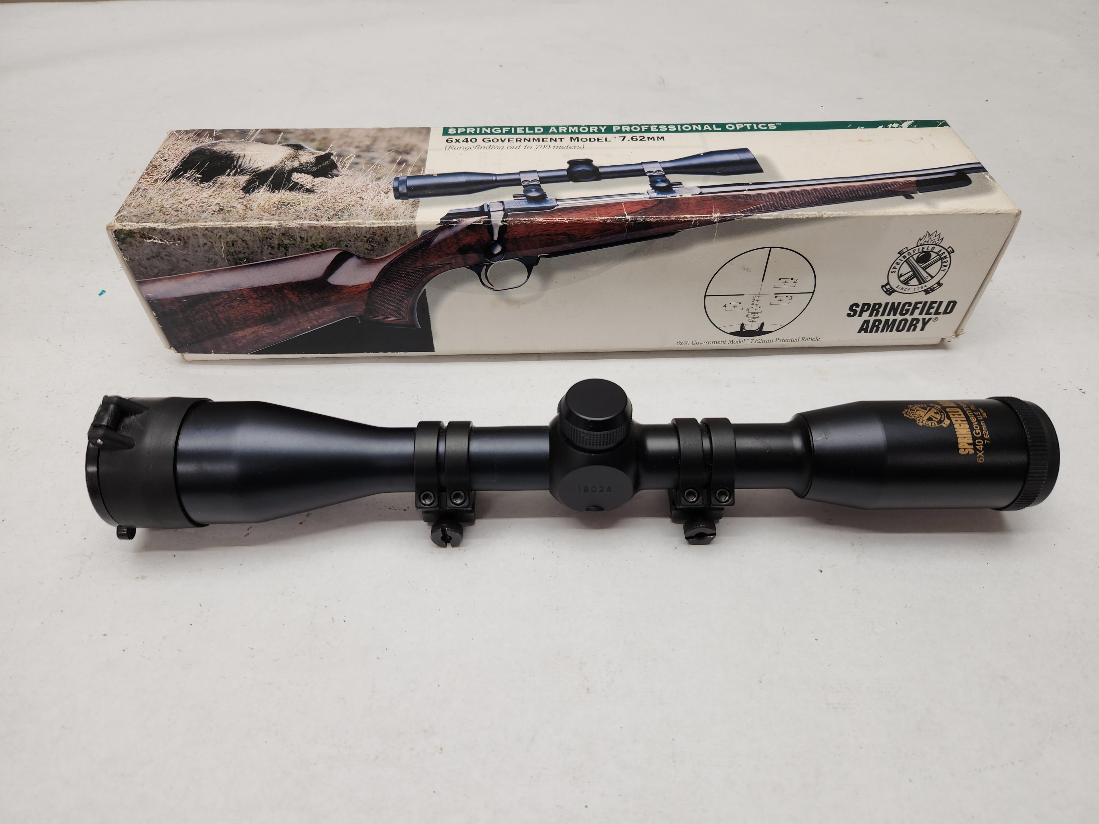 SPRINGFIELD ARMORY 6X40 GOV. MODEL 7.62 SCOPE