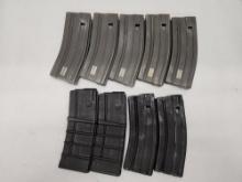 (9Pcs.) AR-15/M-16 30RD 5.56X45MM MAGAZINES