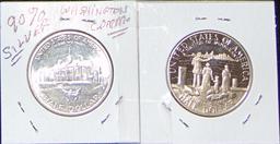 1982-D Washington & 1986 clad Liberty Half Dollars