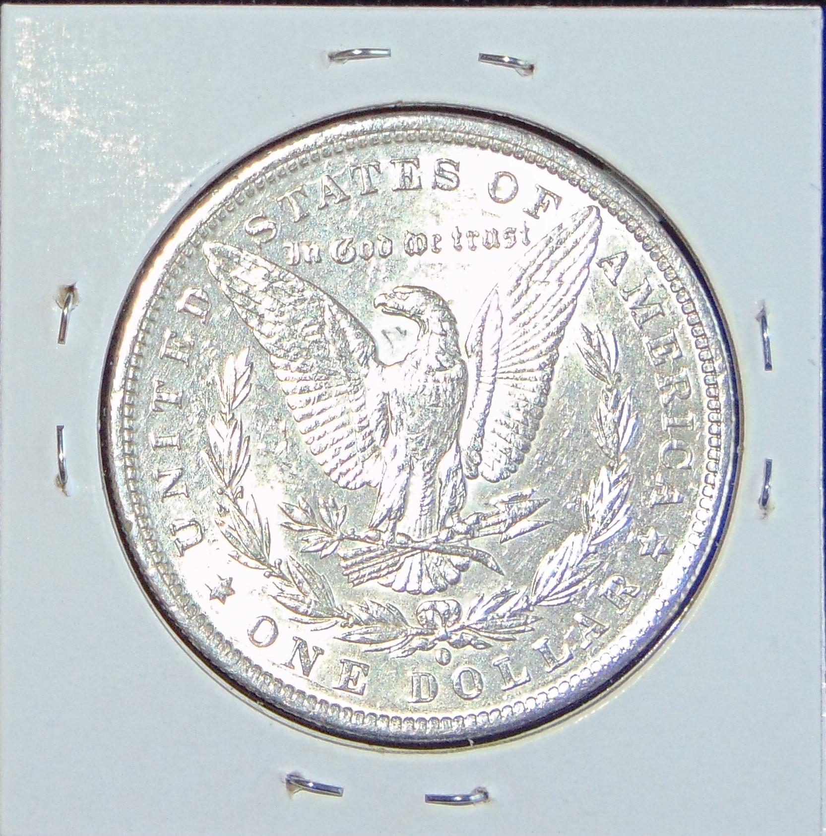 1884-O Morgan Dollar MS (cleaned).