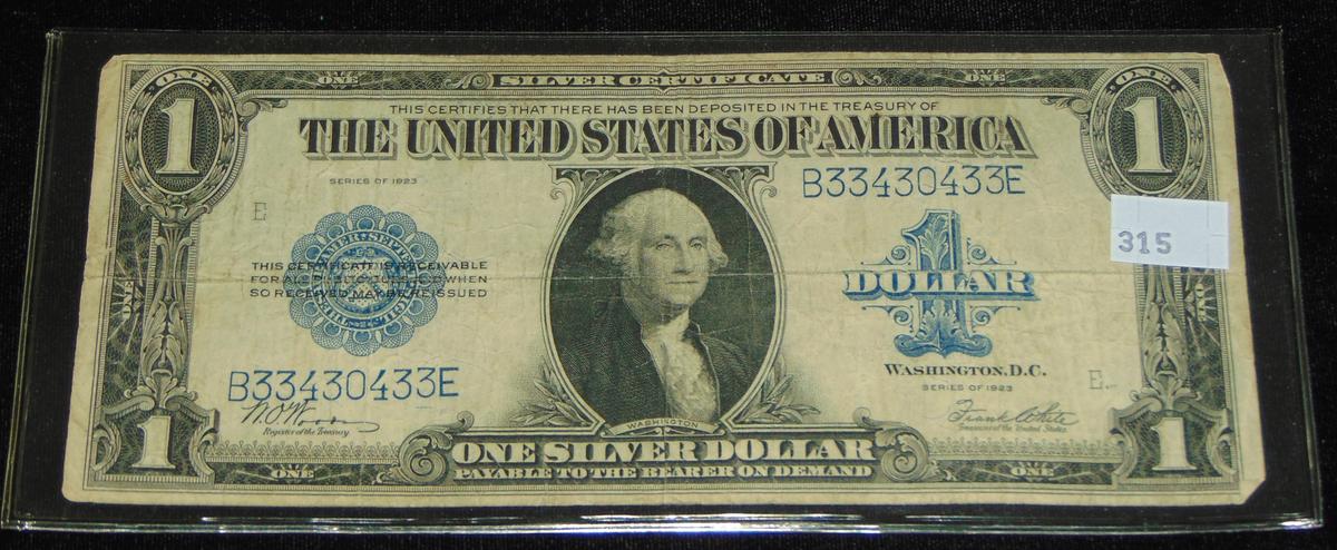 Series 1923 $1 Silver Certificate "Horse Blanket".