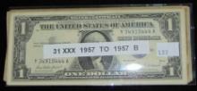 31 $1 Silver Certificates 1957 to 1957B.