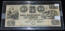 Series 1842? Republic of Texas $10 Note