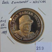 Dale Earnhardt Silver Round 1 Troy Oz. .999