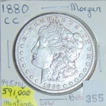 1880CC Morgan Dollar VF (cleaned).