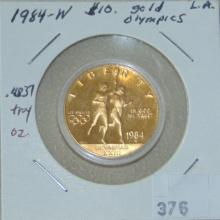 1984-W Proof $10 Gold .4837 Troy (Los Angeles