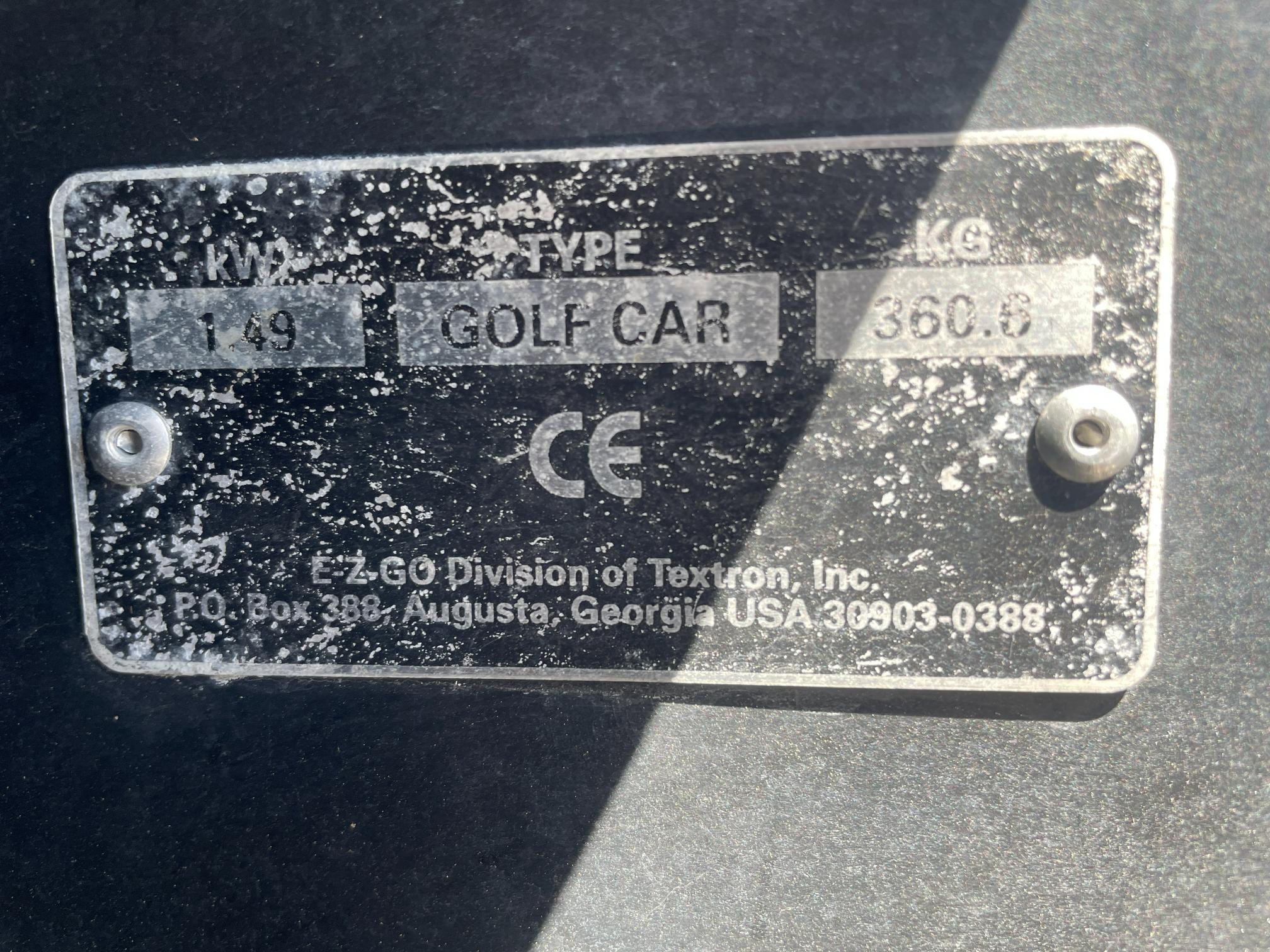1998 EZ GO Electric Golf Cart