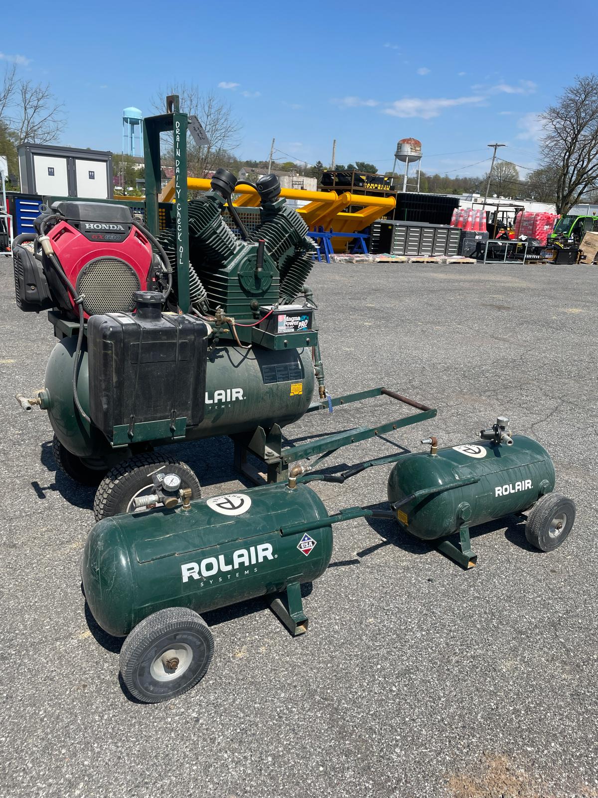 Rolair Portable Air Compressor W/ (2) Aux Tanks