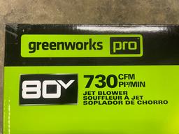 New Greenworks Pro 80 Volt Jet Blower