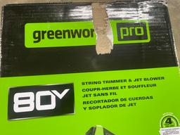 New Greenworks Pro 80 Volt String Trimmer/Blower