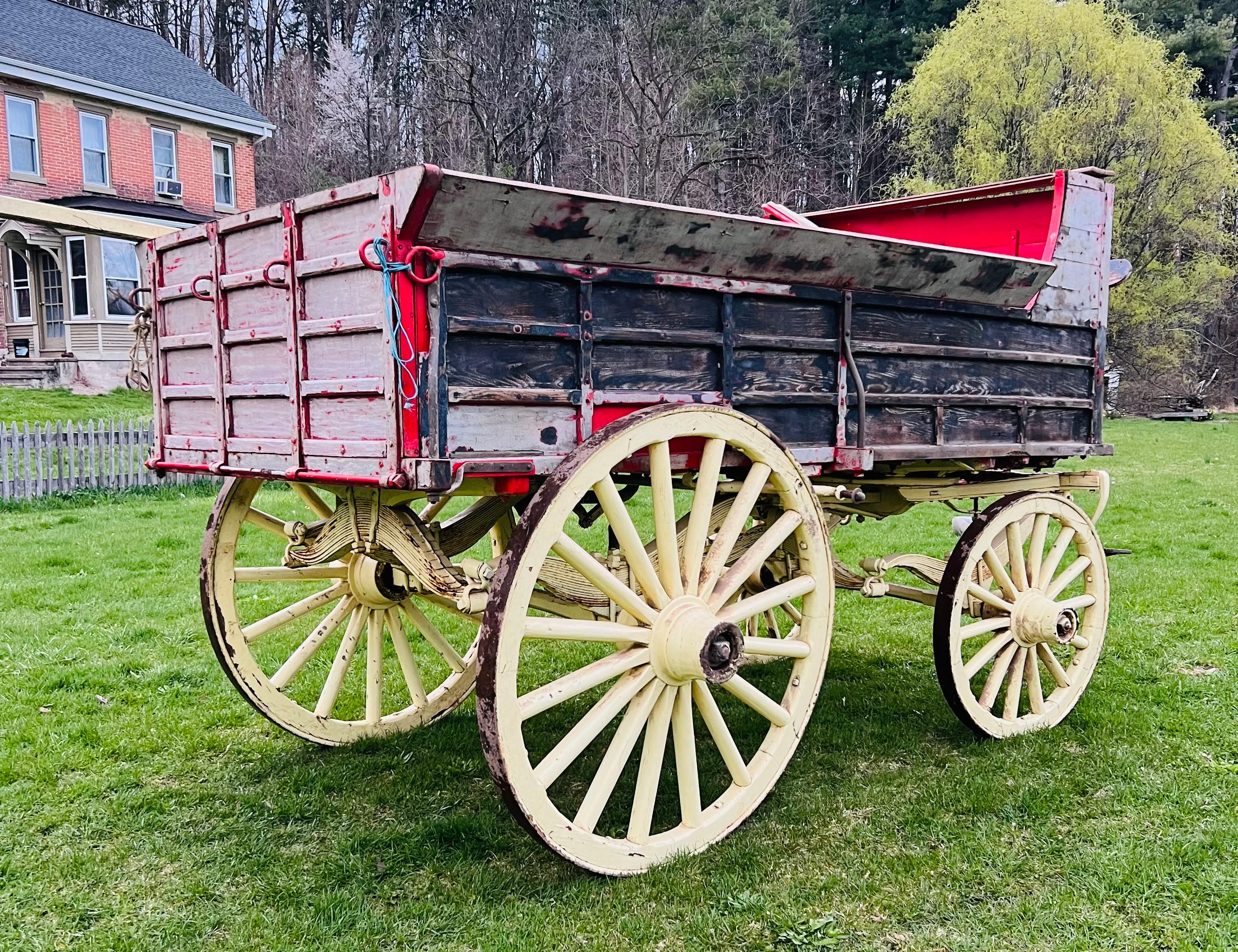 Fulton And Walker Co. Horse Drawn Wagon