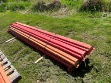 Skid Lot Of (11) Used 108" Pallet Racking Beams