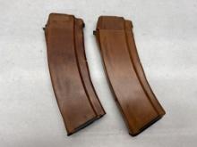 (2Pcs.) EAST GERMAN BAKELITE AK-74 30RD 5.45X39 MA