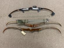 (3Pcs.) RECURVE AND COMPOUND BOWS