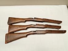 (3Pcs.) SPORTERIZED M1917 EDDYSTONE STOCKS