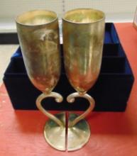 Pair of Goblets in box.