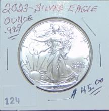 2023 Silver Eagle .999 1 Troy Oz. MS.