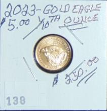 2023 1/10 Oz. Gold Eagle MS.