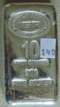 IGR 10 Oz. Silver Poured Bar .999