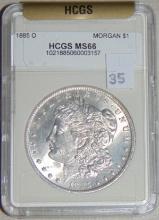 1885-O Morgan Dollar HCGS MS66.