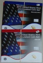 2013, 2013 U.S. Mint UNC. Sets P, D.