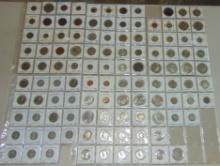 6 pages of World Coins (9 Silver coins).