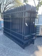 Skid Lot Of (24) PCS 10X7 Wrought Iron Fencing